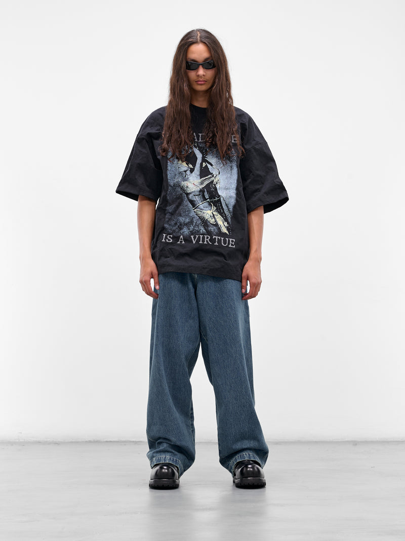 Blue Hip Hop Denim Jeans (UH76DP250VB-VINTAGE-BLUE)