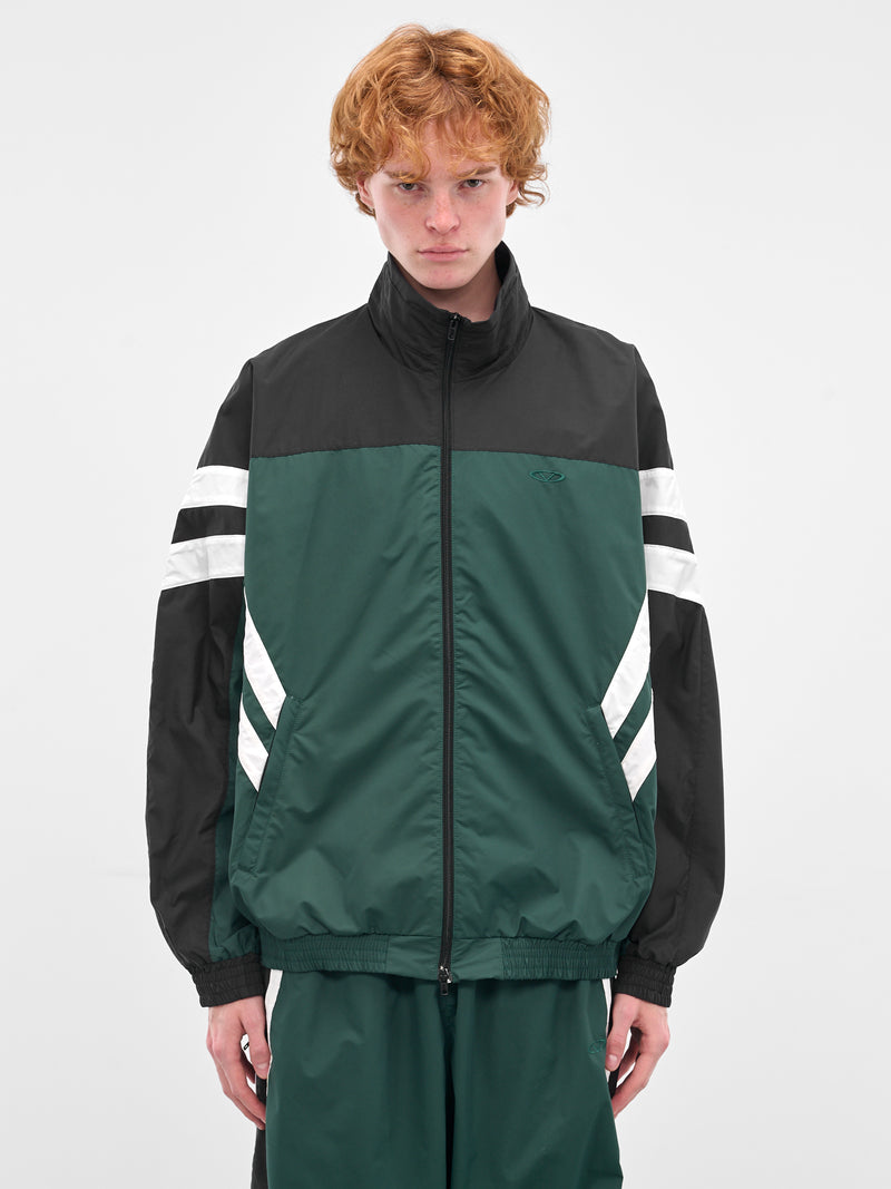 Green Iconic Tracksuit Jacket (UH76GJ500E-GREEN-BLACK)