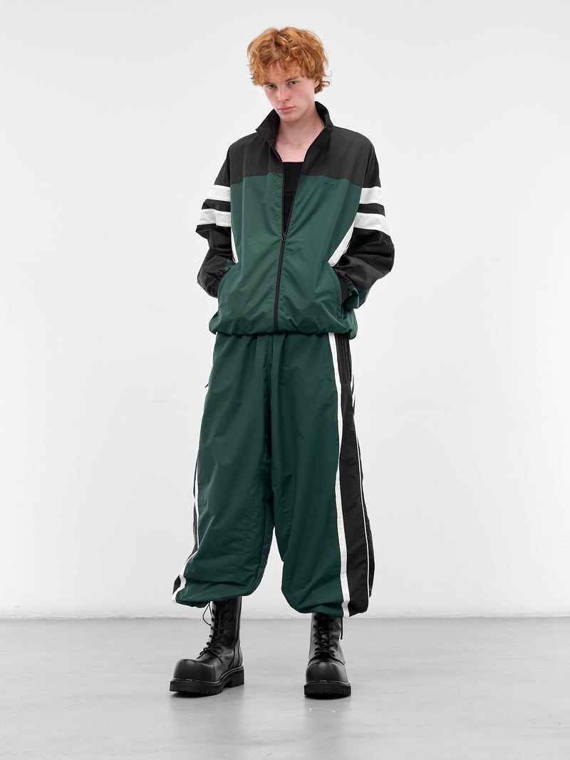 Green Iconic Tracksuit Jacket (UH76GJ500E-GREEN-BLACK)