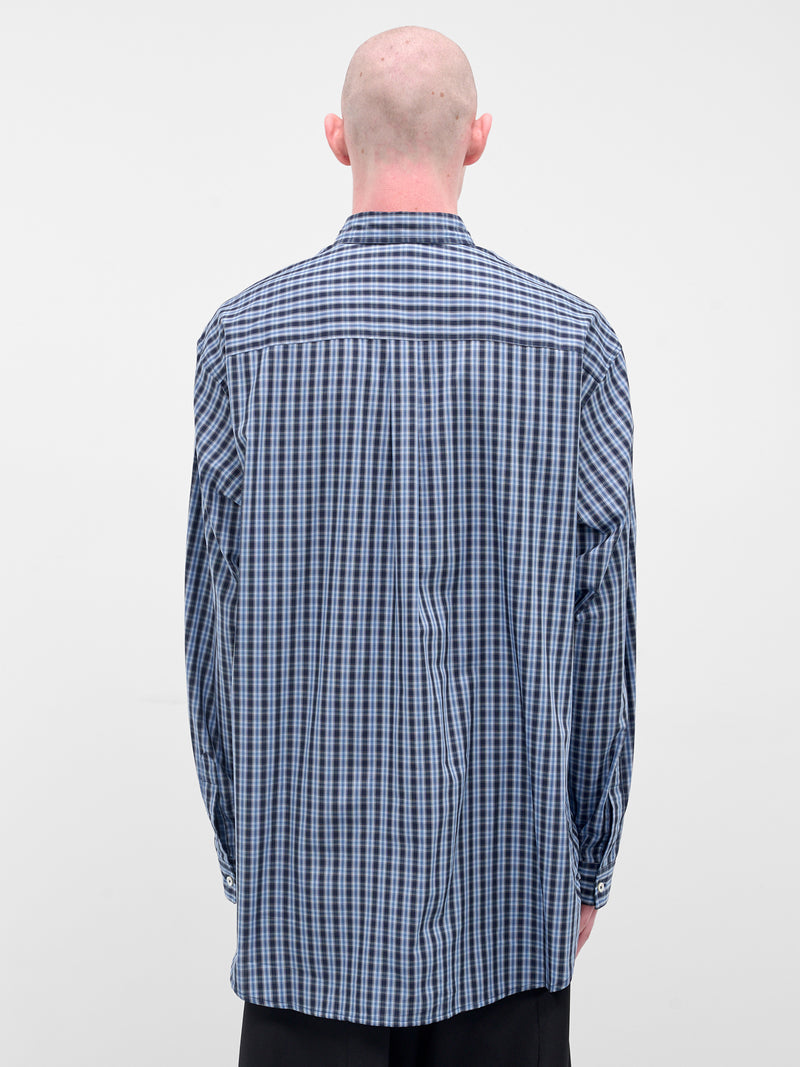 Blue Check Tie Button-Down Shirt (UH76SH280CN-BLUE-CHECK)