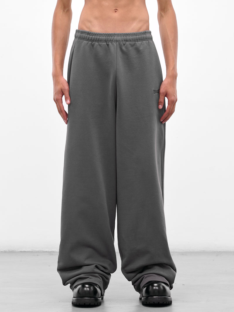 Gray Boxing Logo Baggy Sweatpants (UH76SP160M-MAGNET)