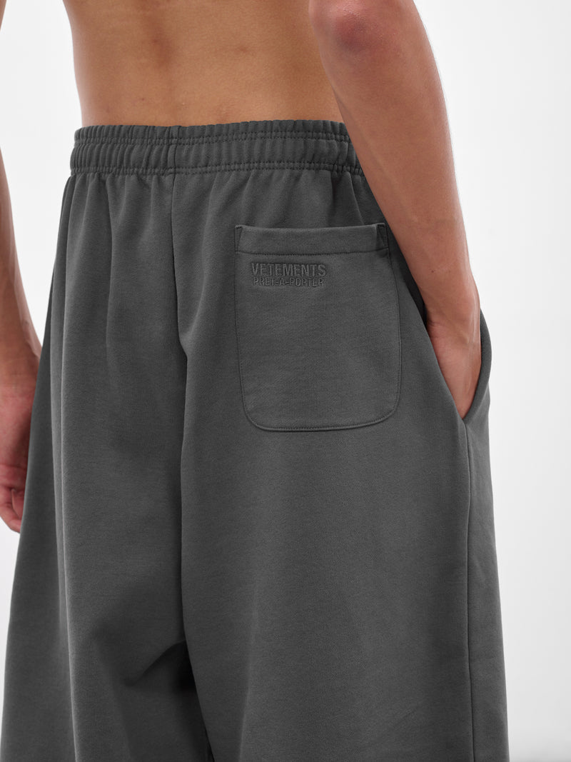 Gray Boxing Logo Baggy Sweatpants (UH76SP160M-MAGNET)