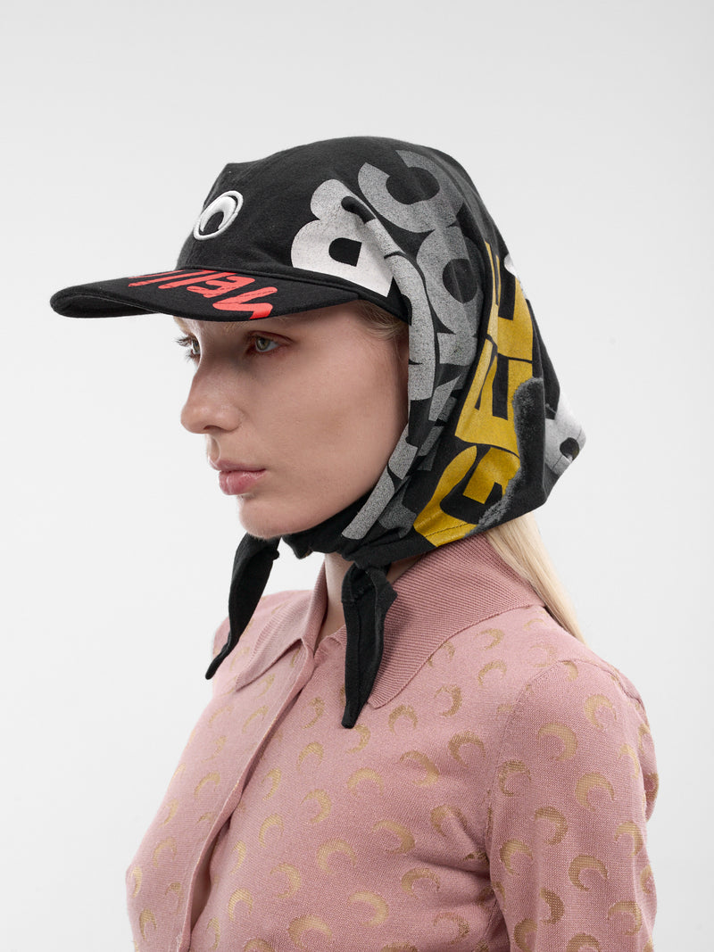 MARINE SERRE Graphic T-Shirt Cap | H.Lorenzo - side