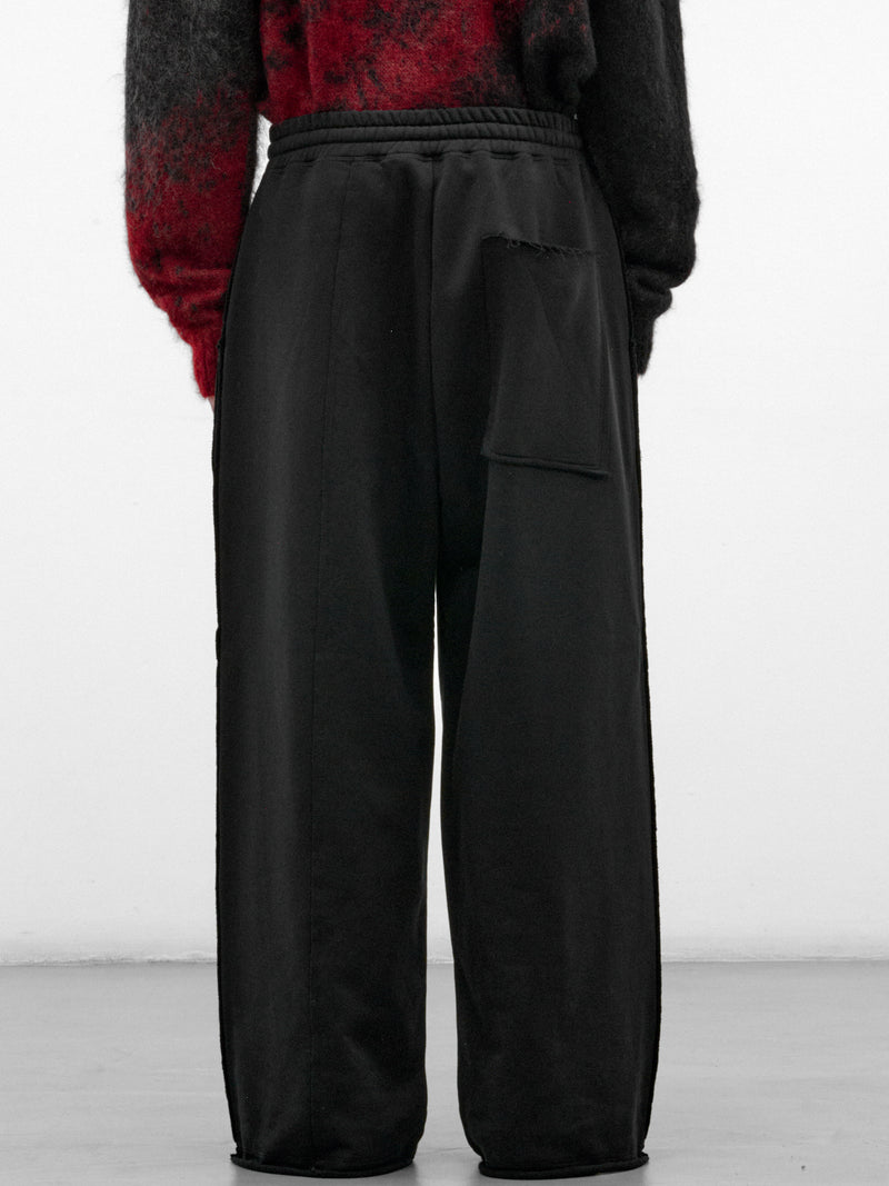 Black Cotton Loose Sweatpants (UJ03F26-BLACK)