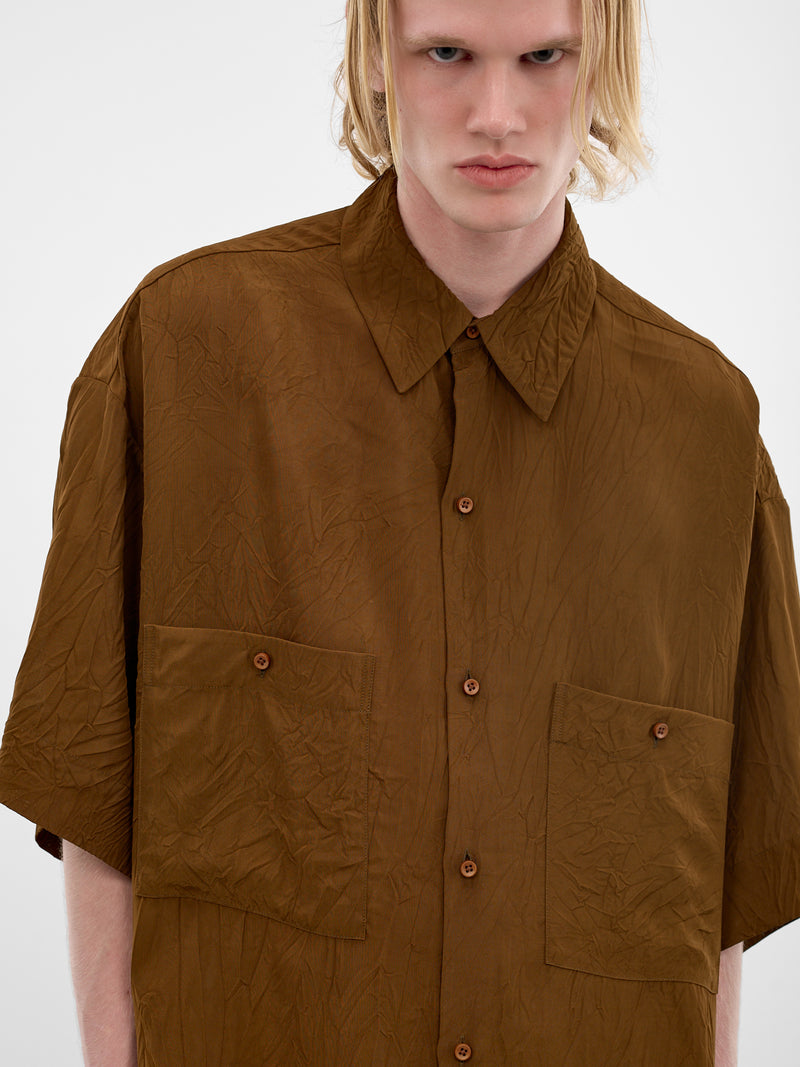 Mustard Oversized Teorya Shirt (UM1529-UW240-MUSTARD)