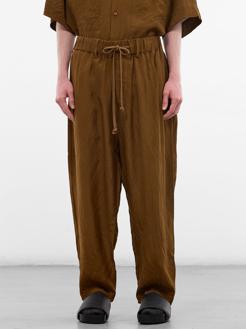 Mustard Relaxed Pajama Pants (UM3505-UW240-MUSTARD)