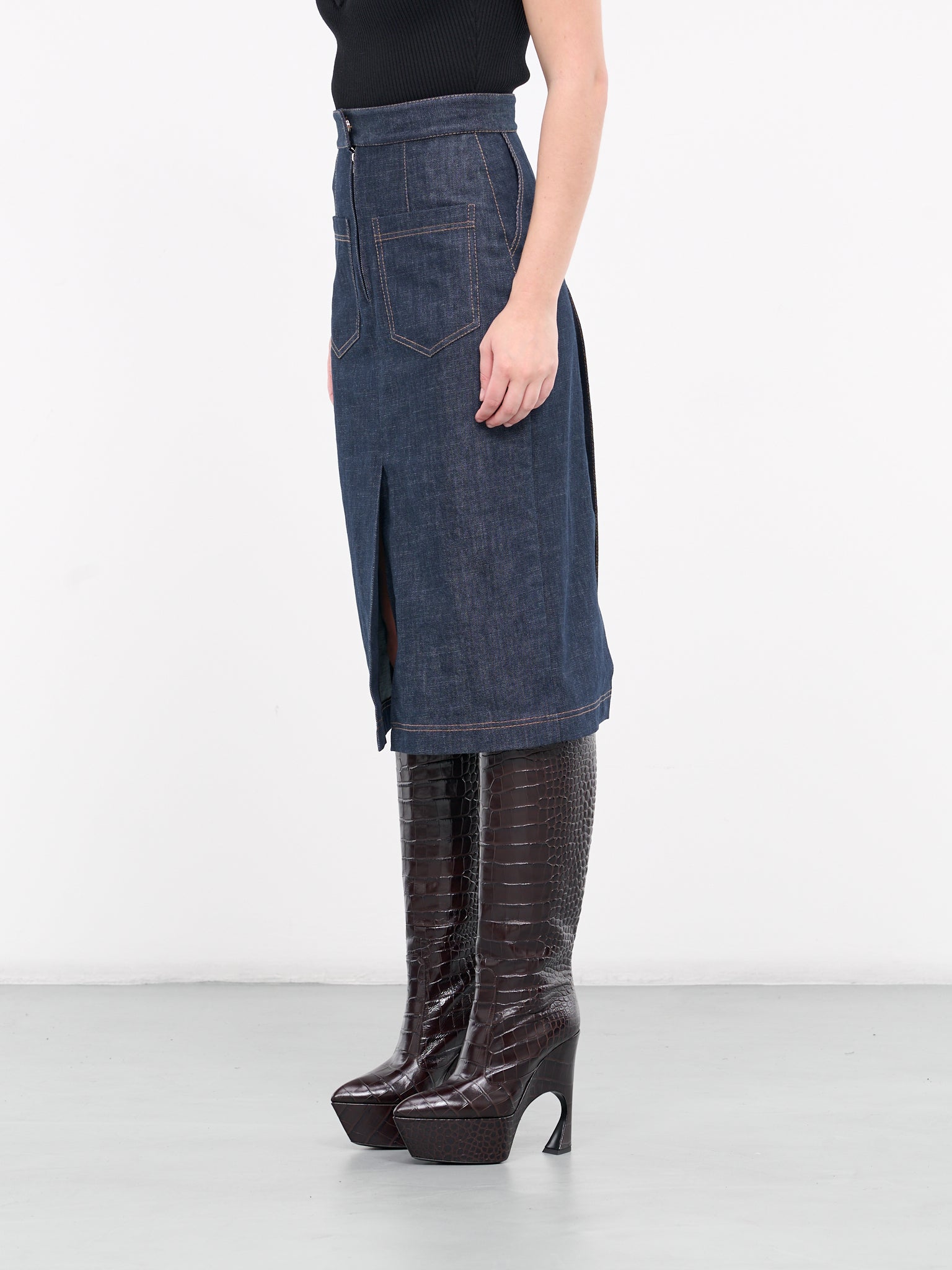 Denim Skirt (UN-SKI-01-BLUE)