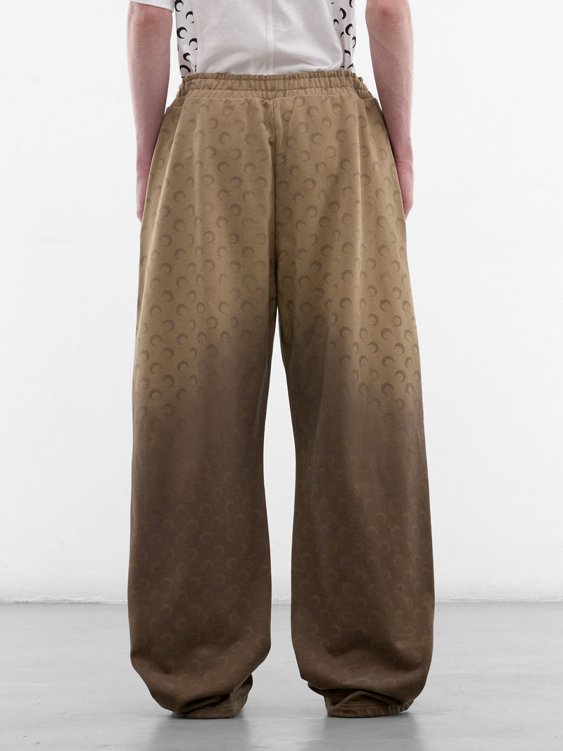 Brown Gradient Moon Monogram Sweatpants (UPA052ACJER0073-BG40-TAUPE)
