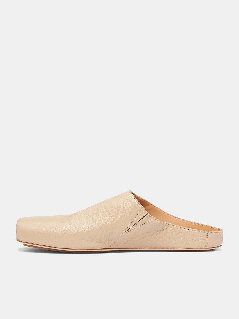 Off-White Leather Ballet Slippers (US9592-UW101-OFFWHITE)