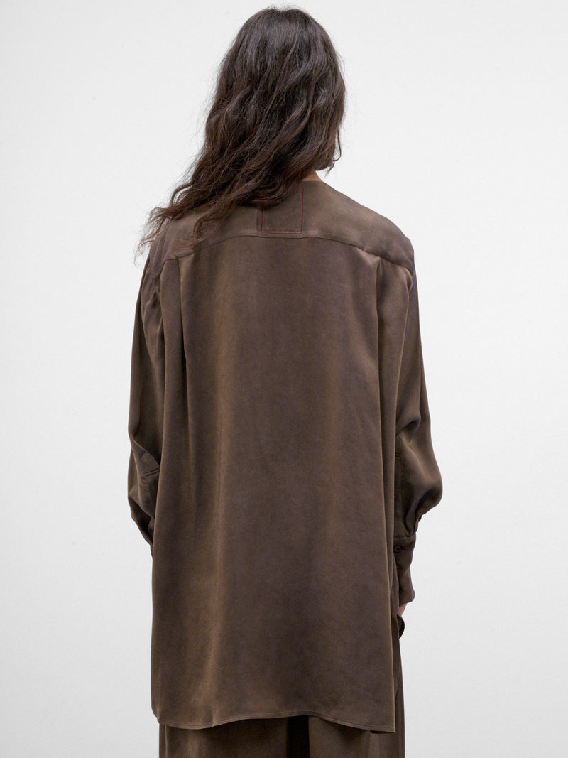 Gray Buttoned Shirt (UW1002-TAFEE-GREY-BROWN)