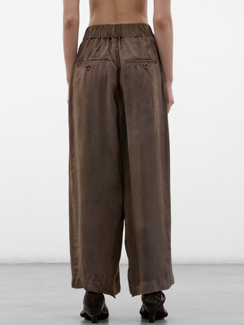 Gray Wide Leg Trousers (UW3015-POETIC-GREY-BROWN)