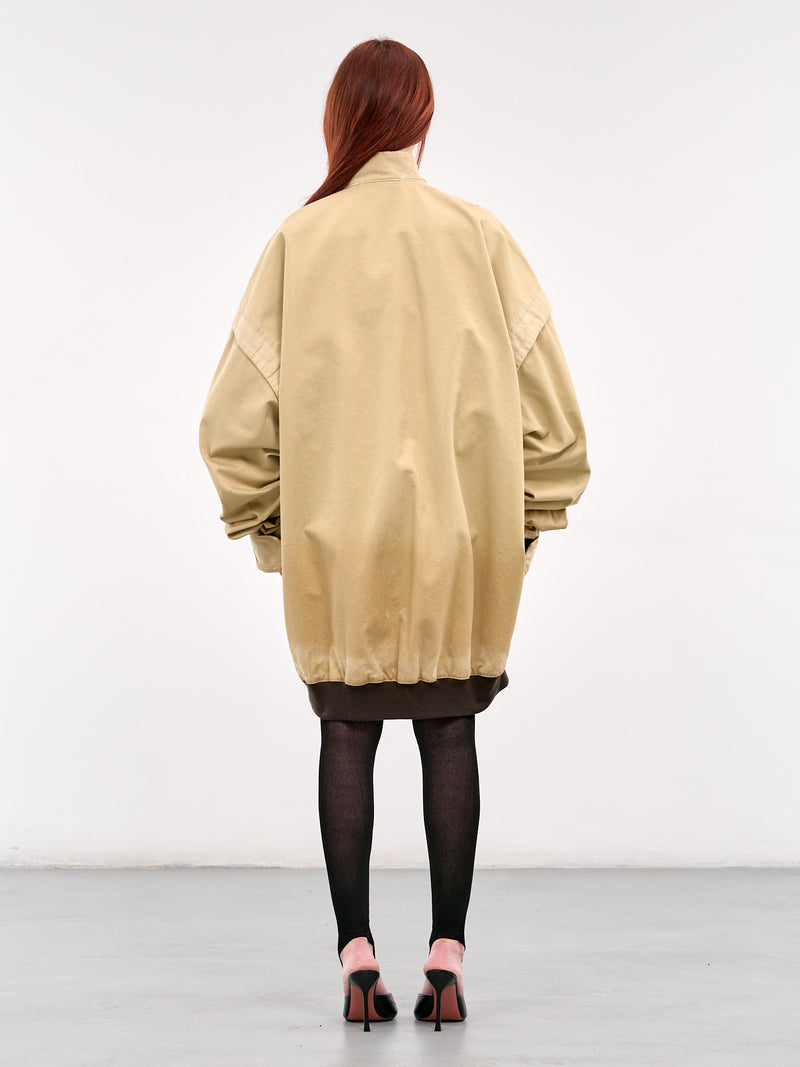 Vance Oversized Zip Blouson (VANCE-BEIGE)