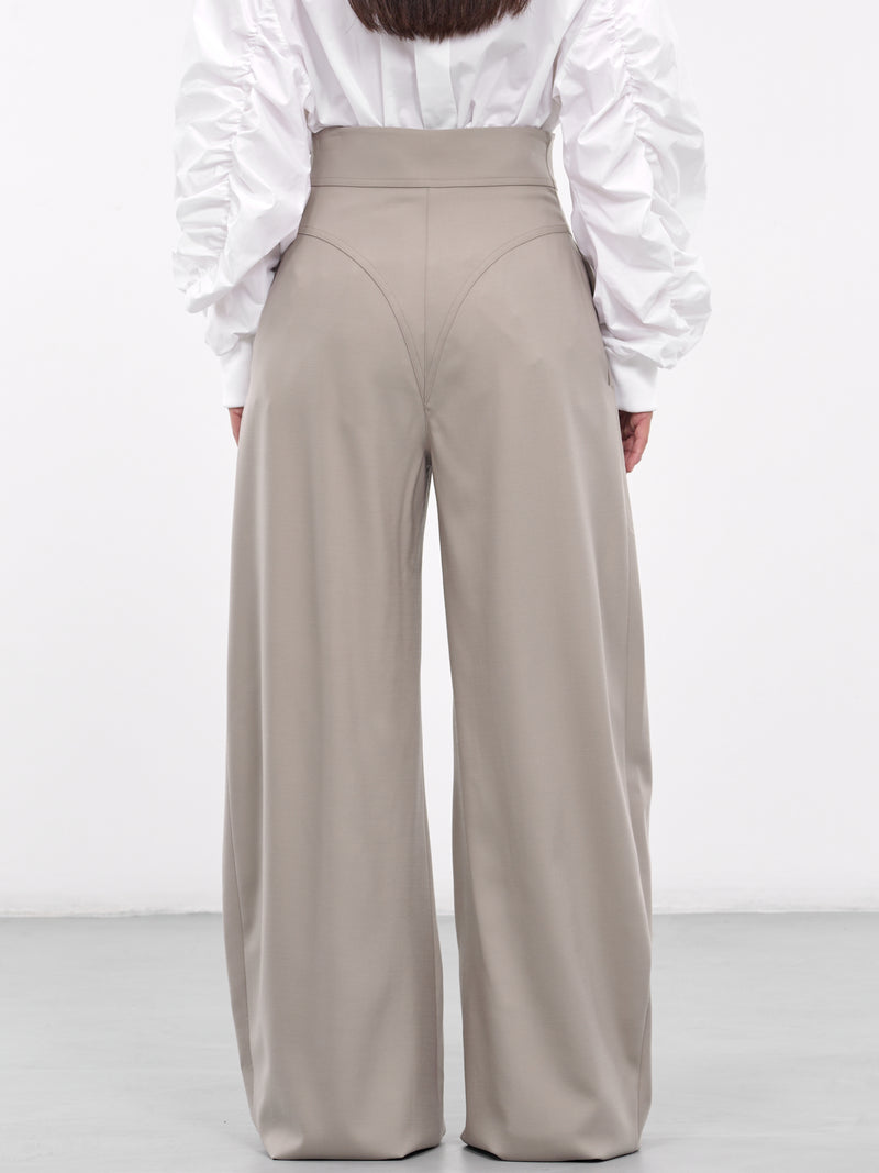 Wide Pleated Trousers (VEPZ30035A-VZE024-MEDIUM-GREY)