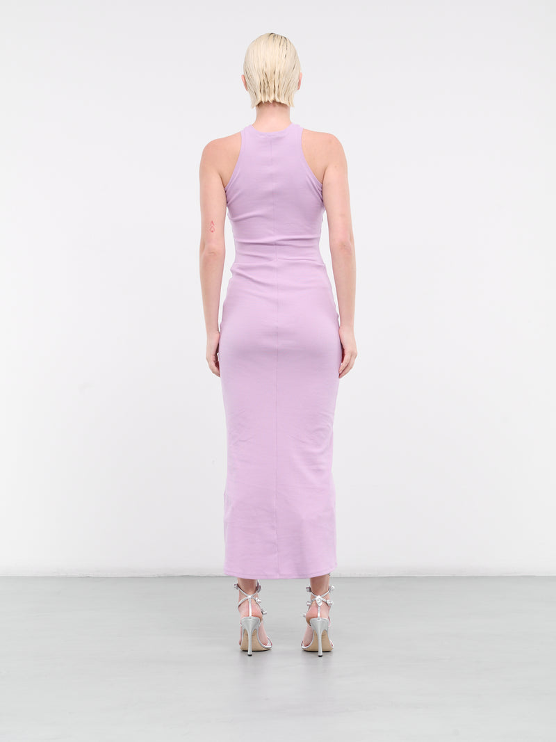 Rib-Knit Maxi Dress (VEWY50064A-VYE058-DARK-PINK)