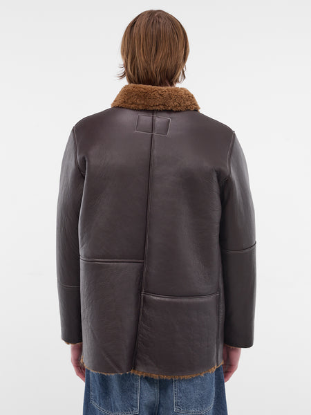 Brown Lamb Leather Shearling Jacket (CF-20-10-06-01-BROWN)