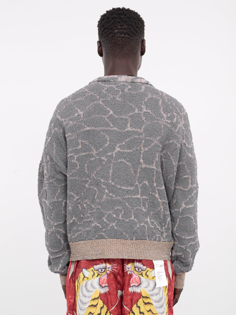 Reversible Paper-Yarn Cardigan (VIT017-J1-J2-GREY)