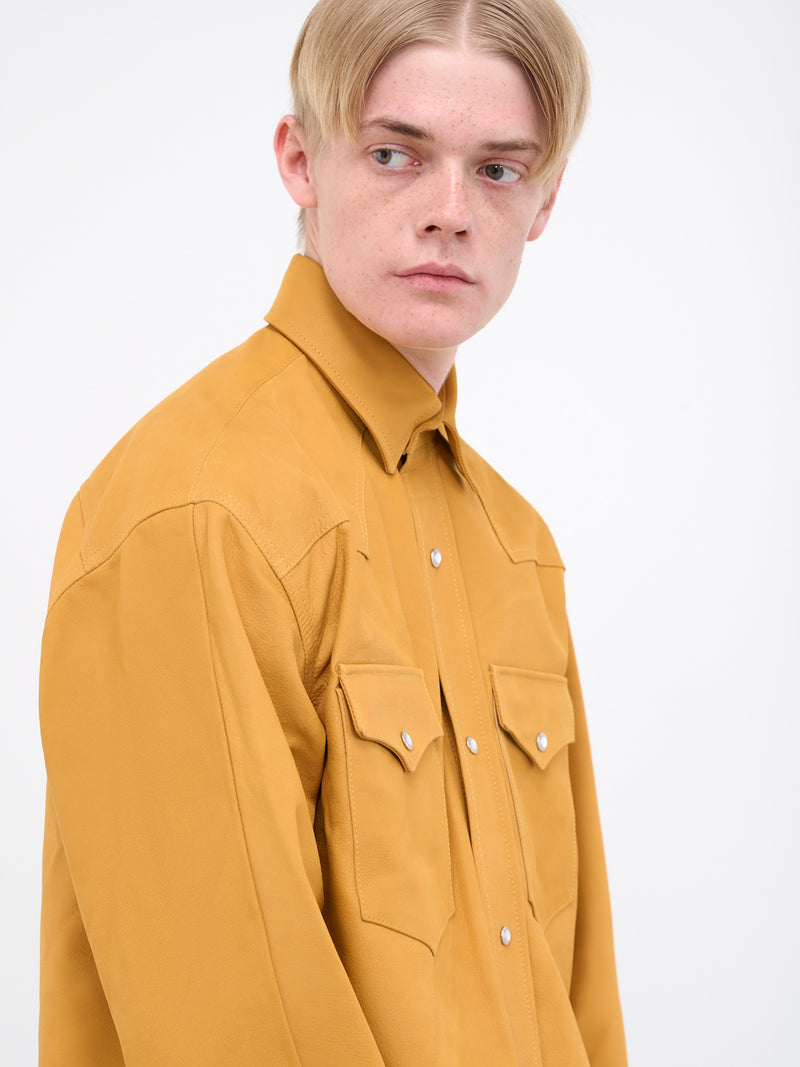 Western Leather Shirt (VL16SH100C-CARAMEL)