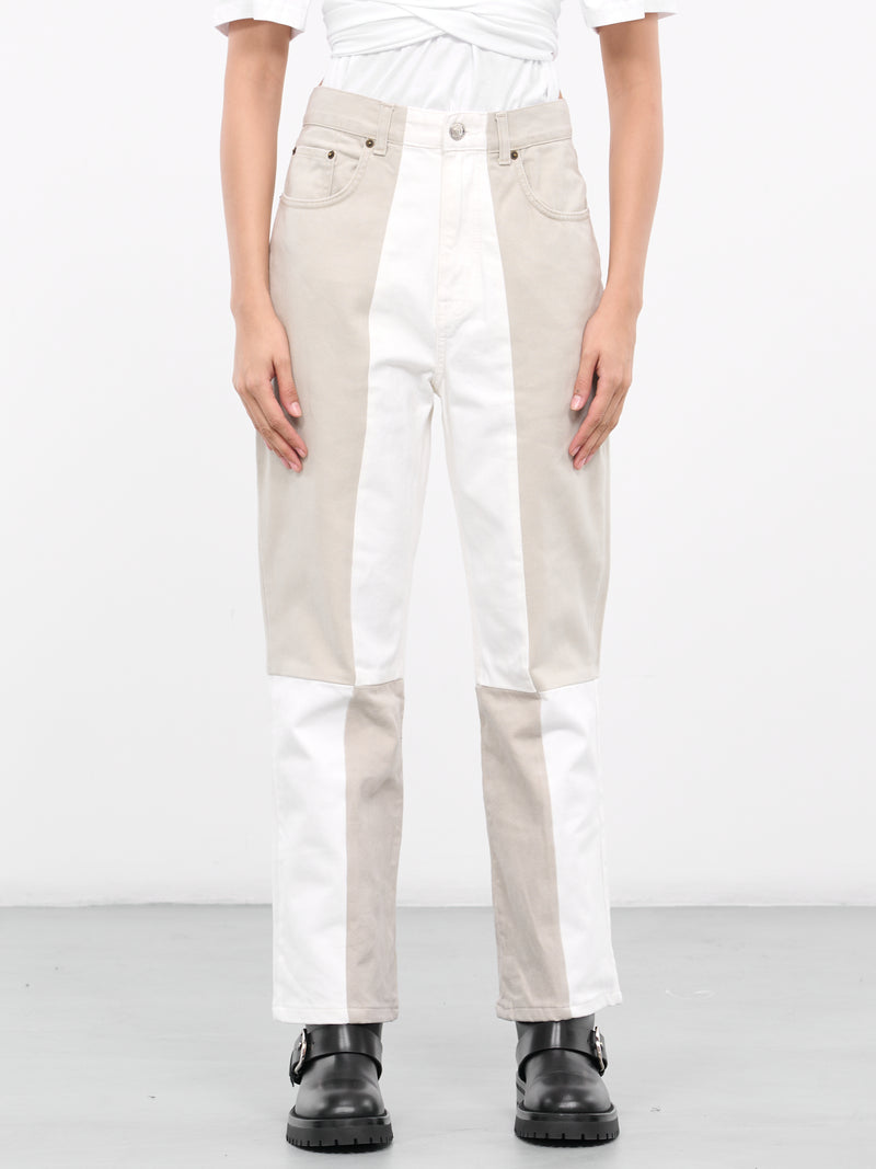 Patch Jeans (W23035PJ01-MULTI-WHITE)
