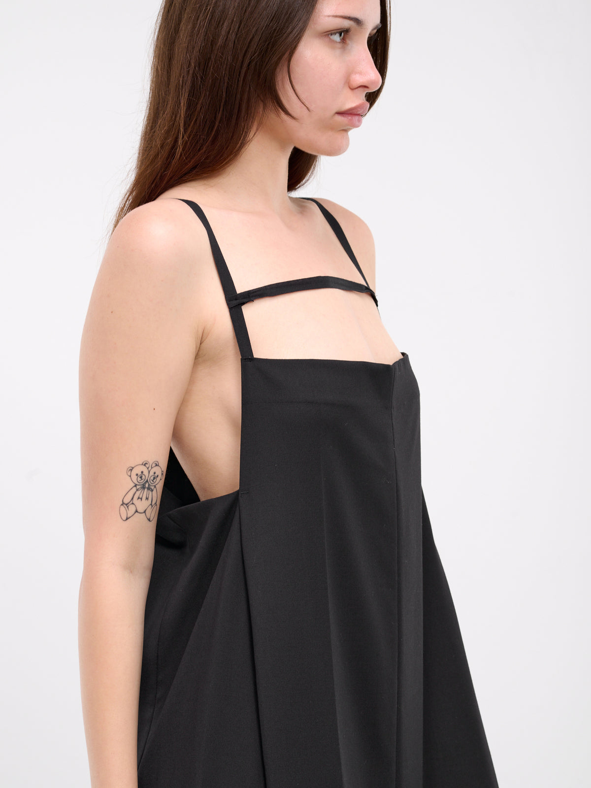 Trouser Shoulder String Dress (W23094TSD2-BLACK)