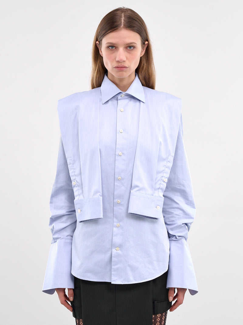 Deconstructed Sleeve Shirt (W24092SLS9-BLUE)