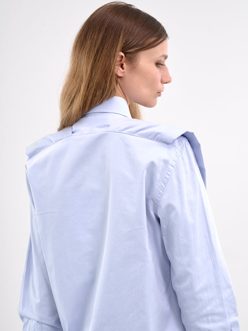 Deconstructed Sleeve Shirt (W24092SLS9-BLUE)
