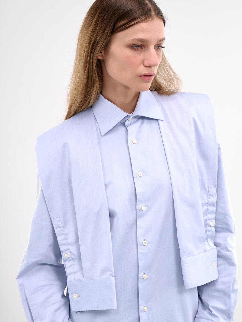 Deconstructed Sleeve Shirt (W24092SLS9-BLUE)