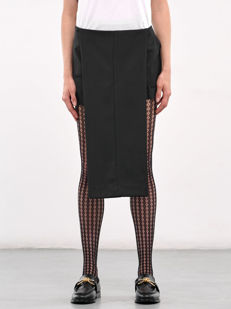 Upside Down Hanger Skirt (W24093UHW2-BLACK)