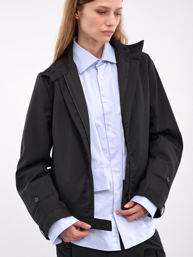 Upside Down Barracuda Jacket (W24096UDB2-BLACK)