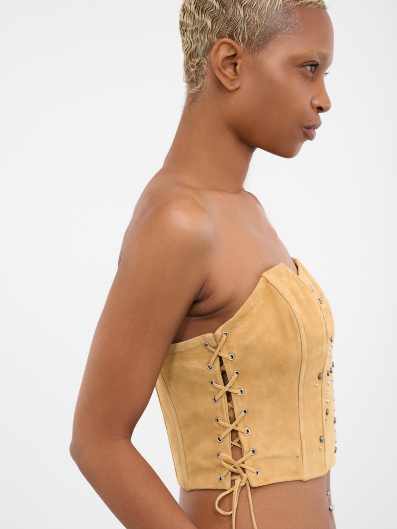 Gusa Bustier Top (W2BH02L0R20-TAN)