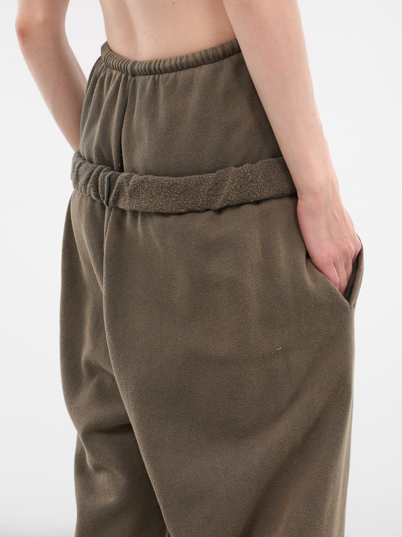 Charcoal Layered Wide Leg Sweatpants (WD-TA3-25-706-WCH-CHARCOAL)