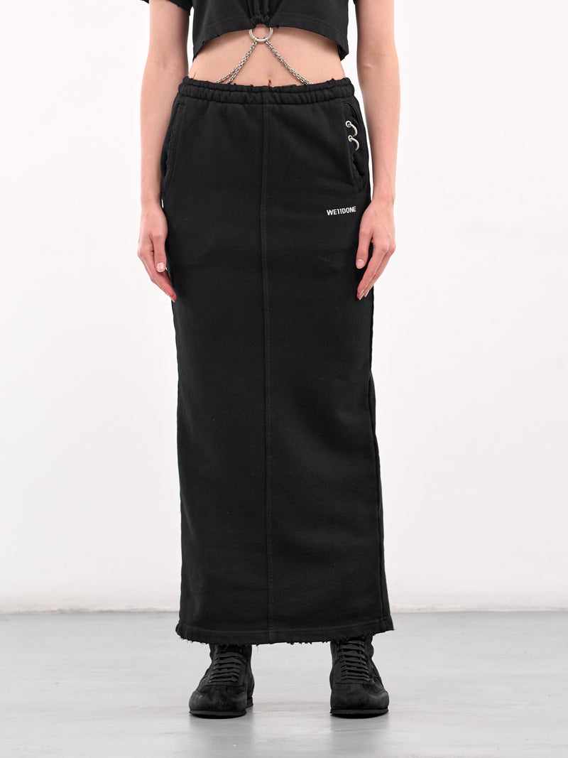 Banding Long Skirt (WD-TK1-25-864-BLACK)