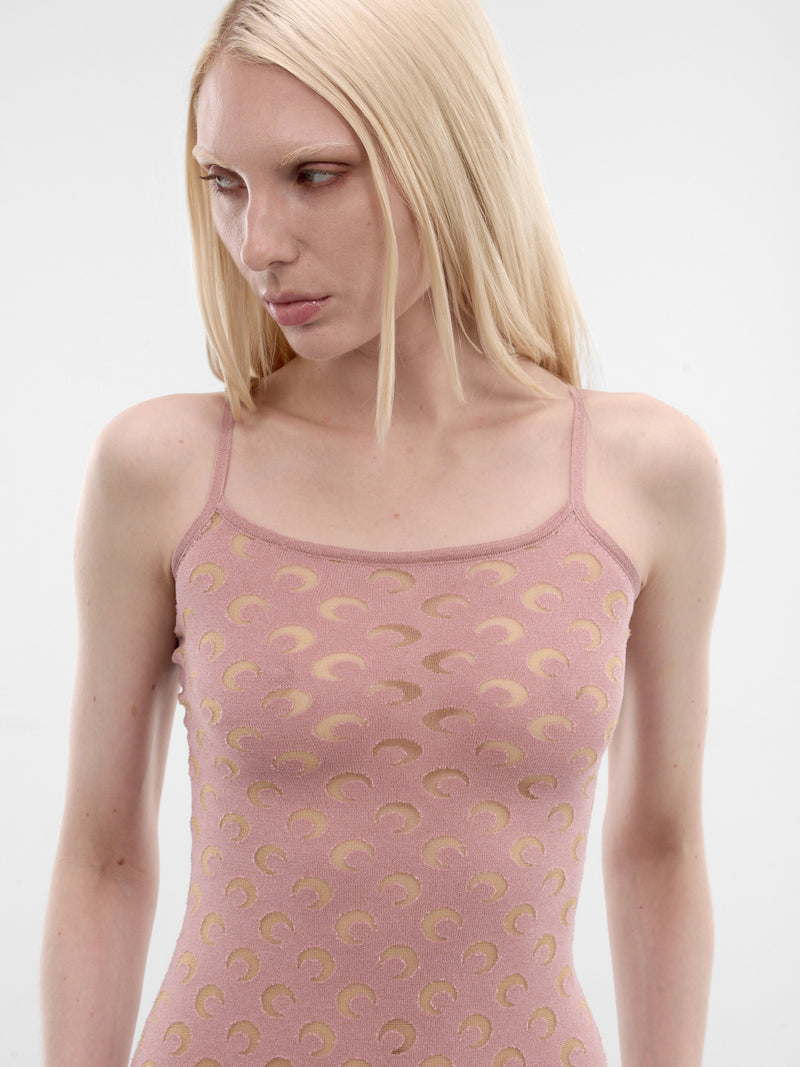 MARINE SERRE Pink Moon Monogram Dress | H.Lorenzo - detail 2
