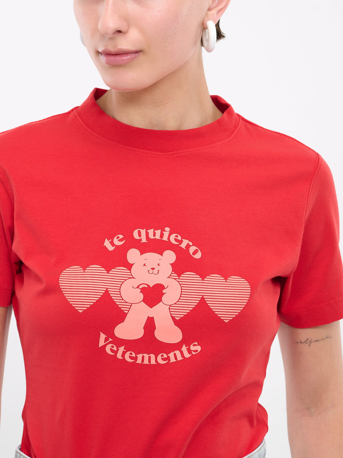 'Te Quiero' Logo Fitted Tee (UE64TR780R-RED)