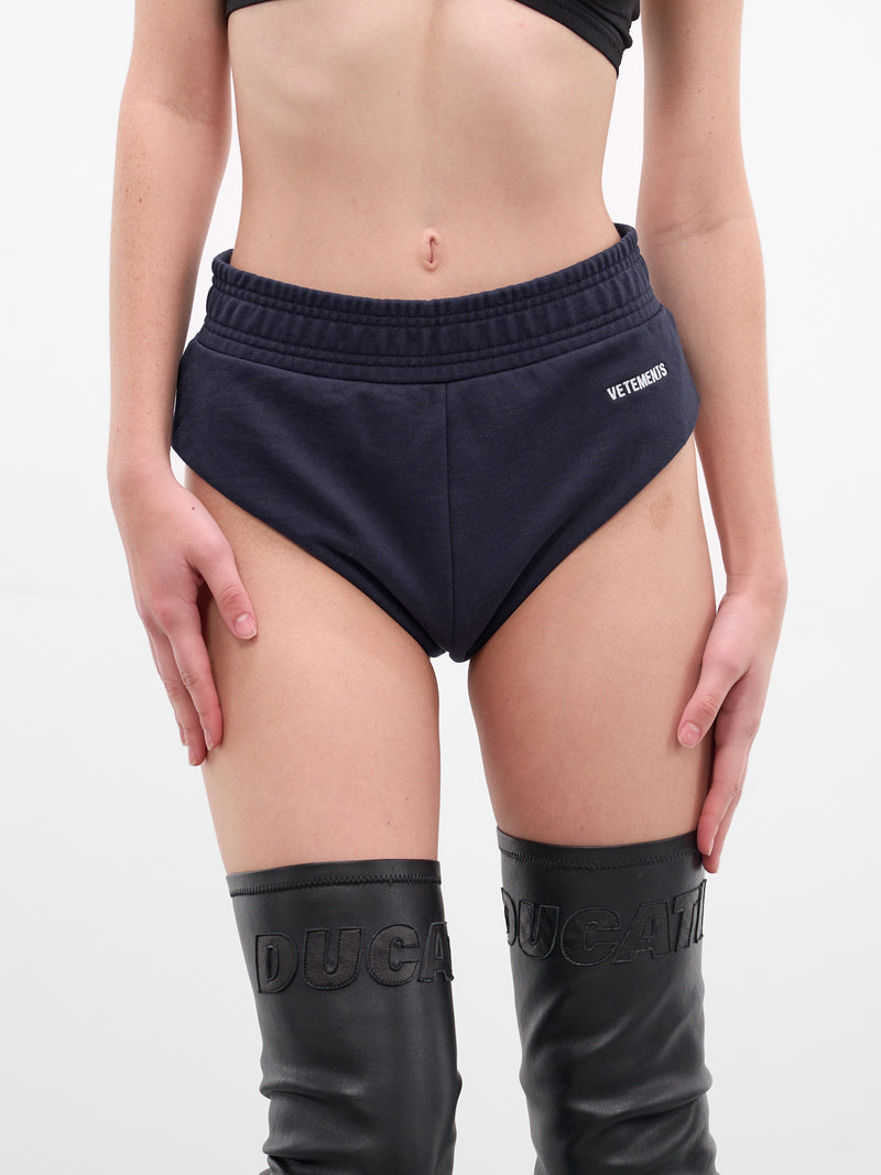 Navy Molleton Hot Pants Briefs (WE76SS499N-NAVY)