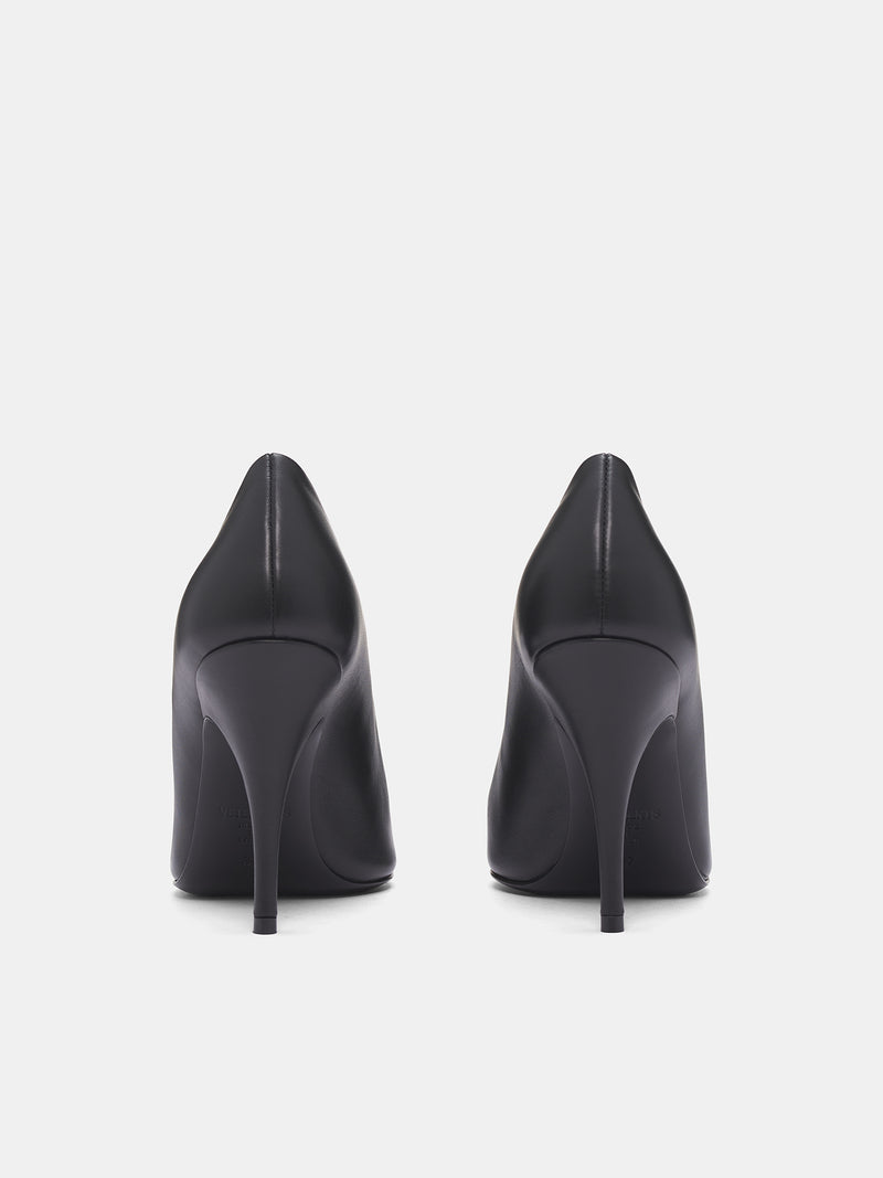 VETEMENTS Black Leather Pumps | H.Lorenzo - back