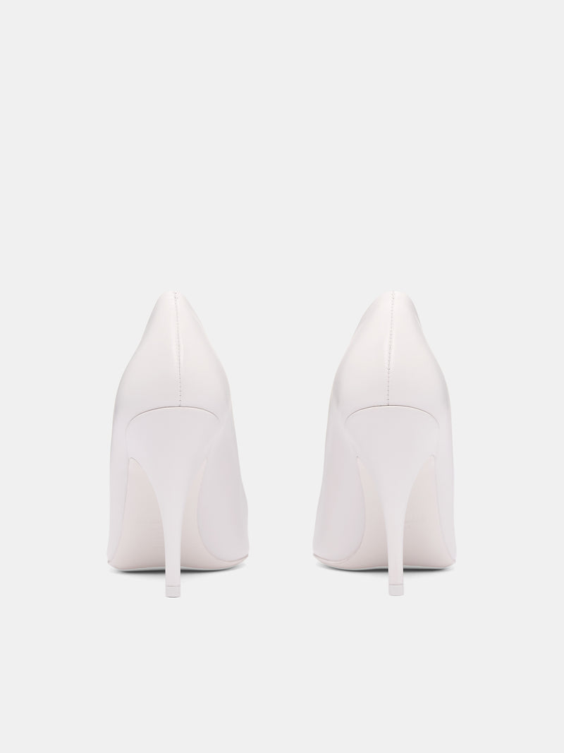 VETEMENTS White Leather Pumps | H.Lorenzo - back