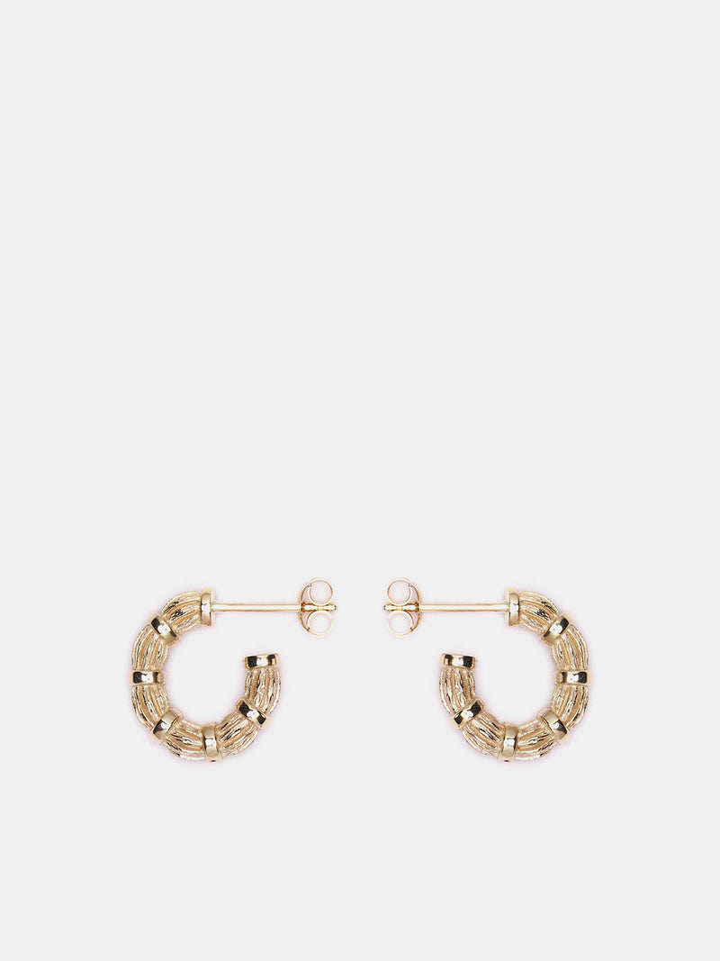 Bound Willow Hoop Earrings (WHOOPS1-GOLD)