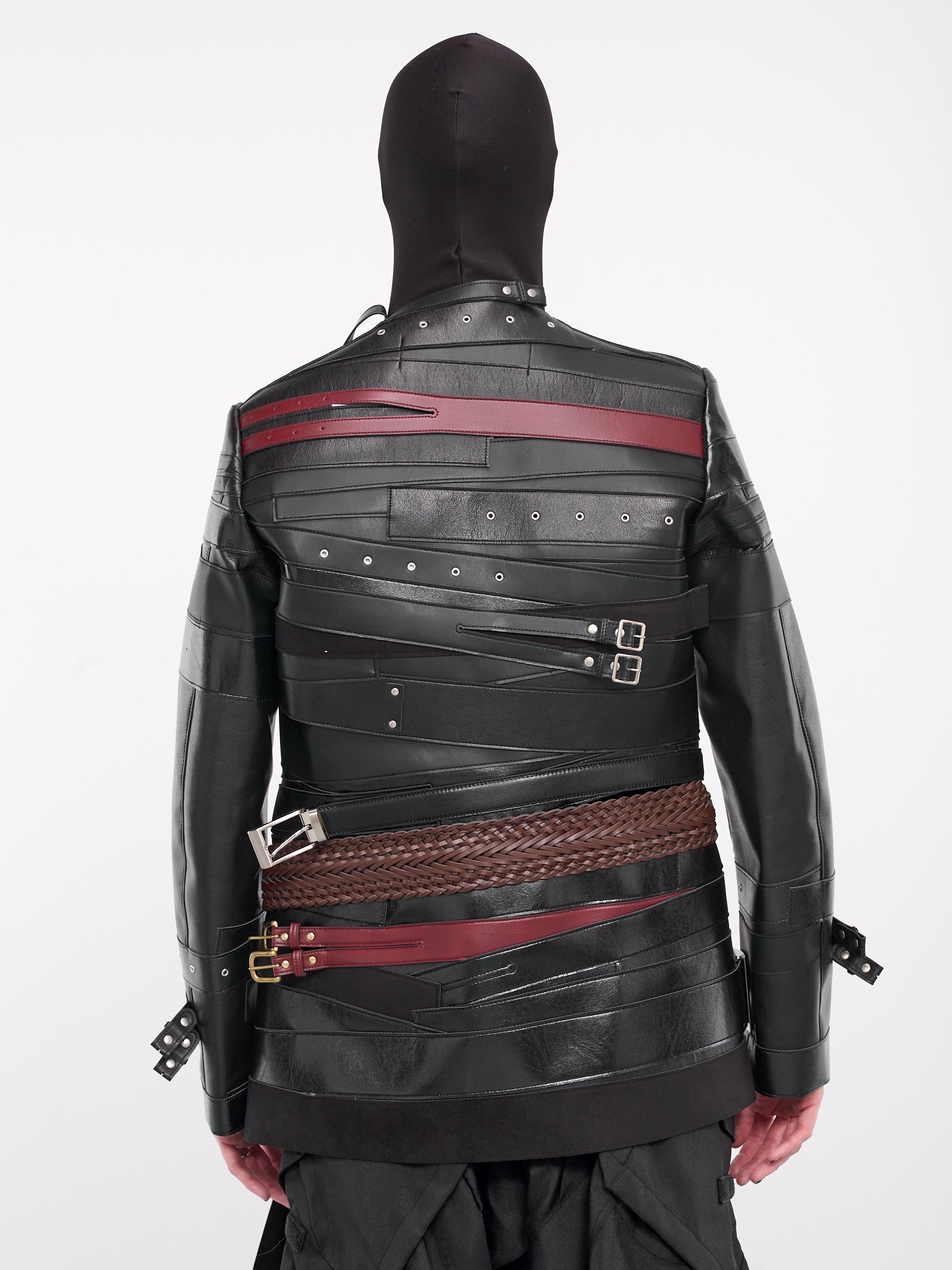 Layered Belt Jacket (WM-J004-051-BLACK)