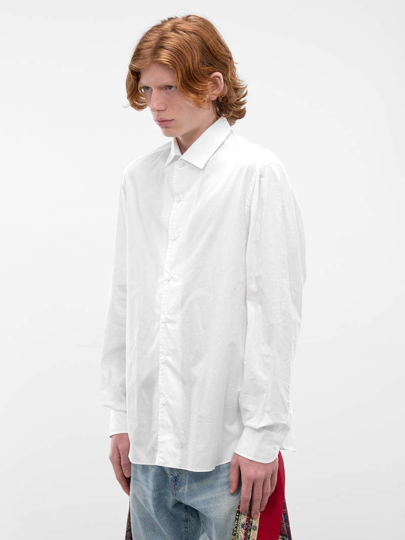 White Button-Up Shirt (WQ-B015-S26-WHITE)
