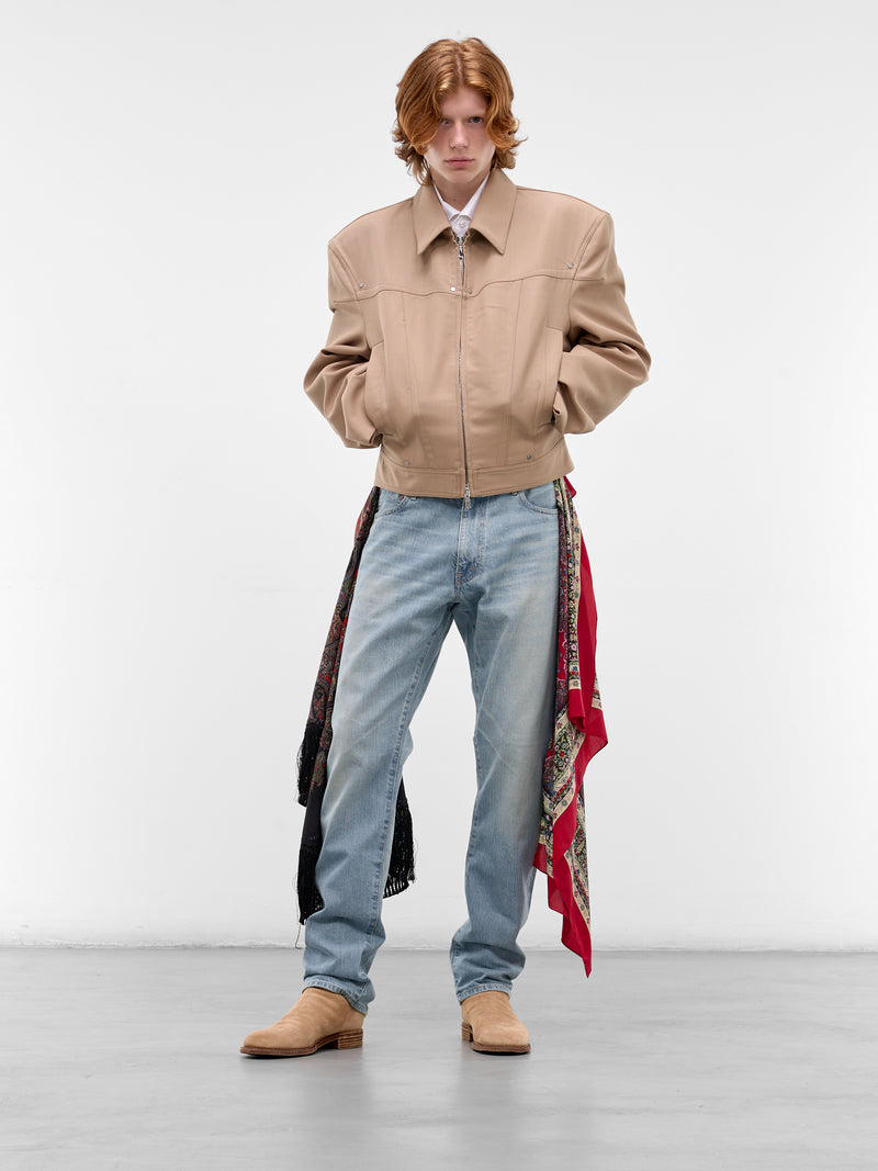 White Button-Up Shirt (WQ-B015-S26-WHITE)