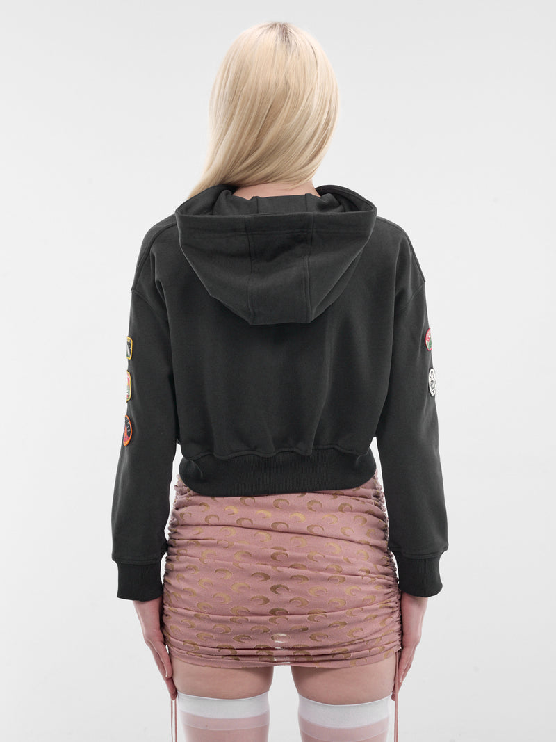 Graphite Scout Patches Zip Hoodie (WST019ACJER0116-BL81-GRAPHITE-)