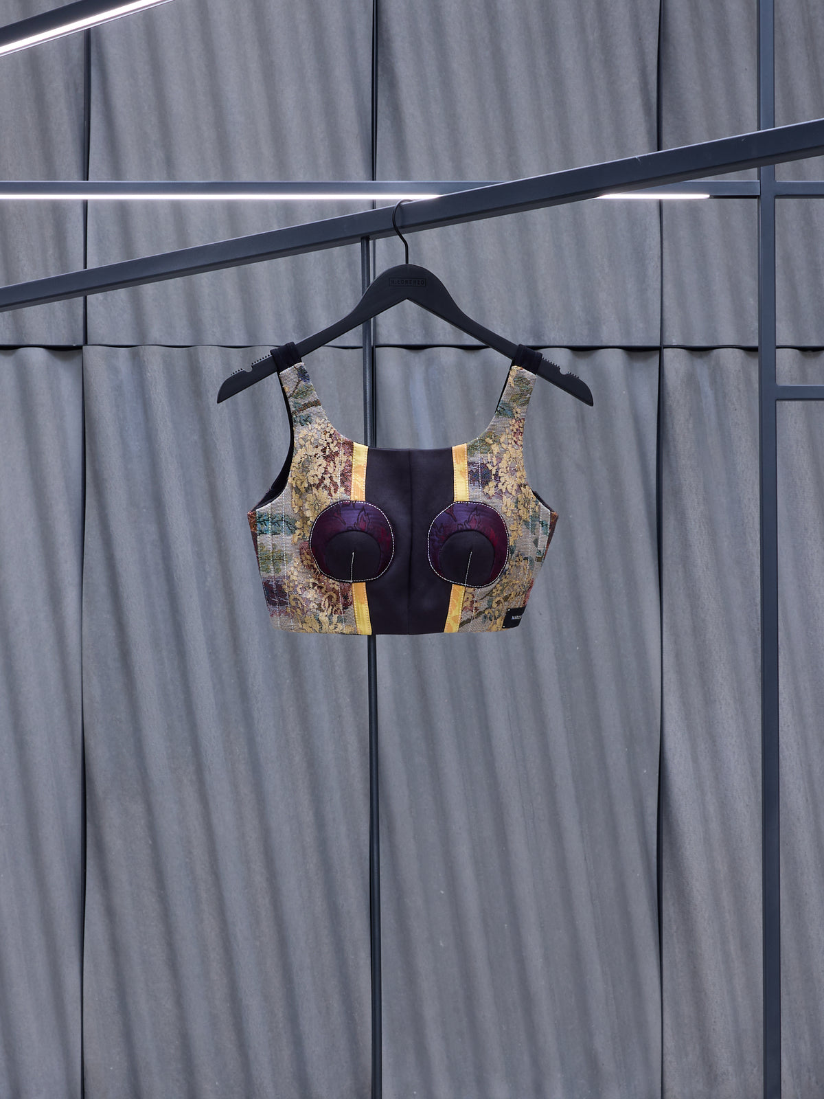 Regenerated Patchwork Tapestry Bustier (WTO031-DWOV0010-MU00-MULTI)