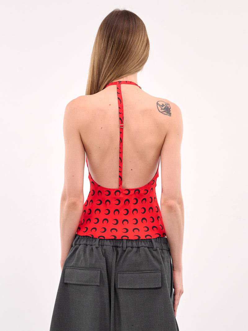 Moon Satin Strap Top (WTO426A-CWOV0060-RED)