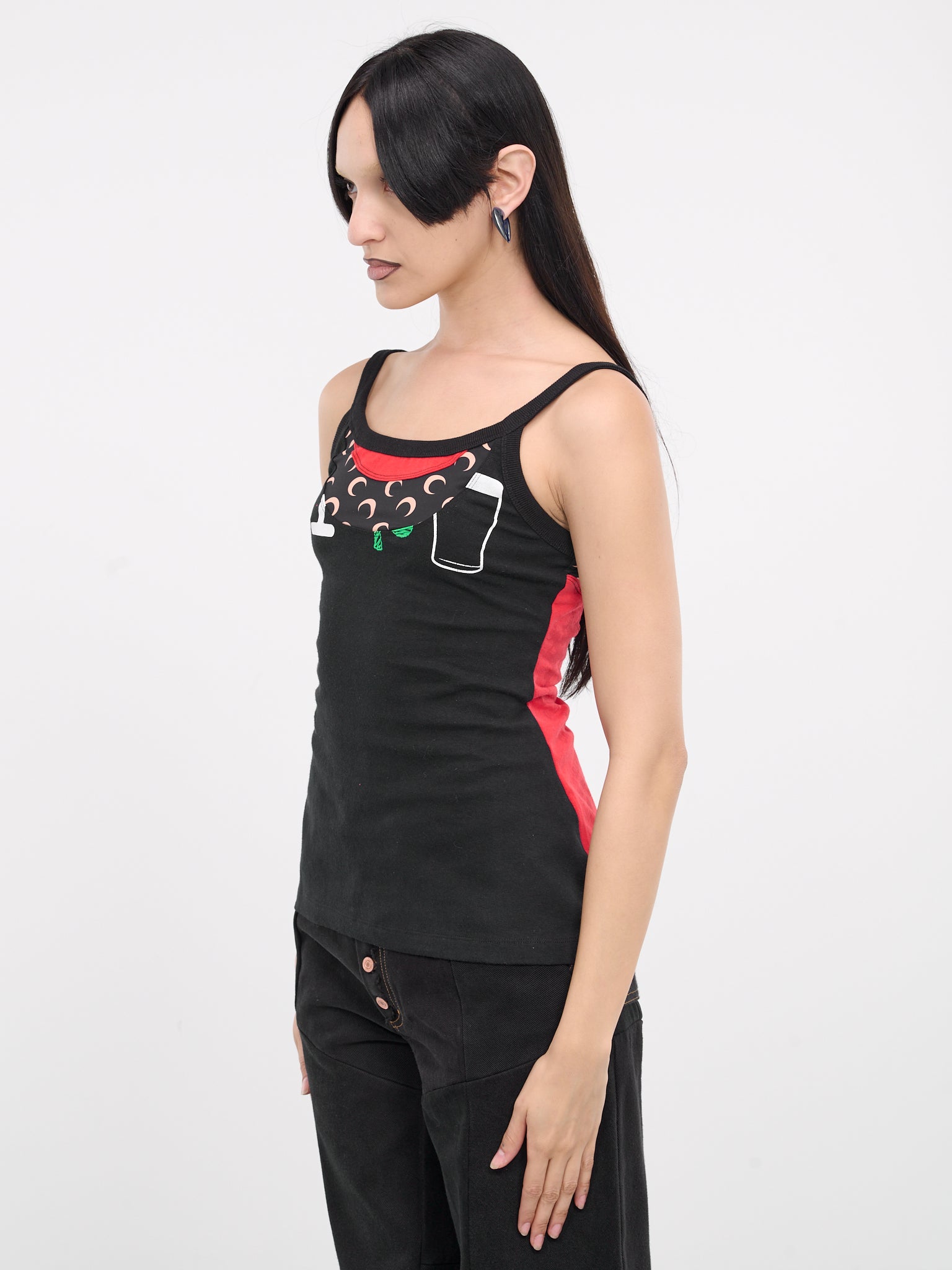 Regenerated Graphic Tank Top (WTT004-UJER0003-RED)
