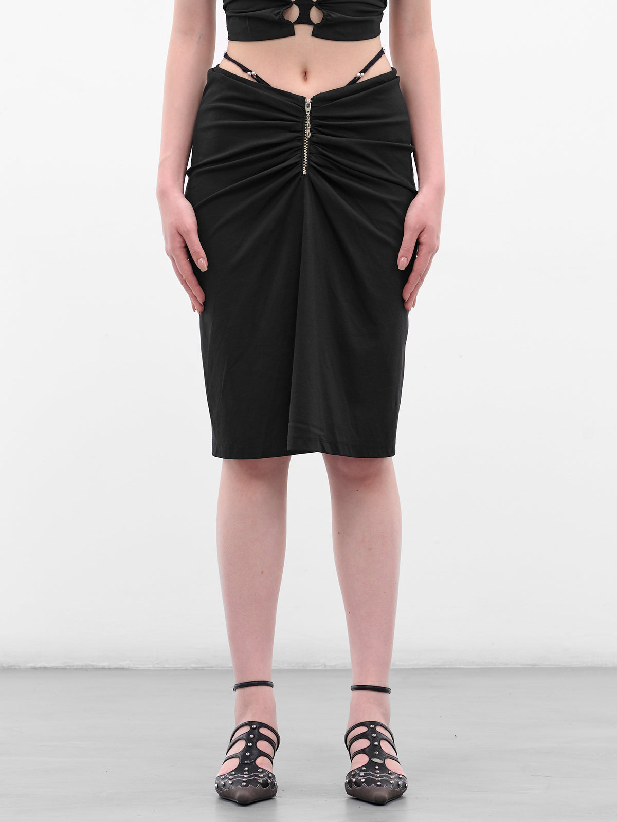 RUI Ruched Skirt | H.Lorenzo - front