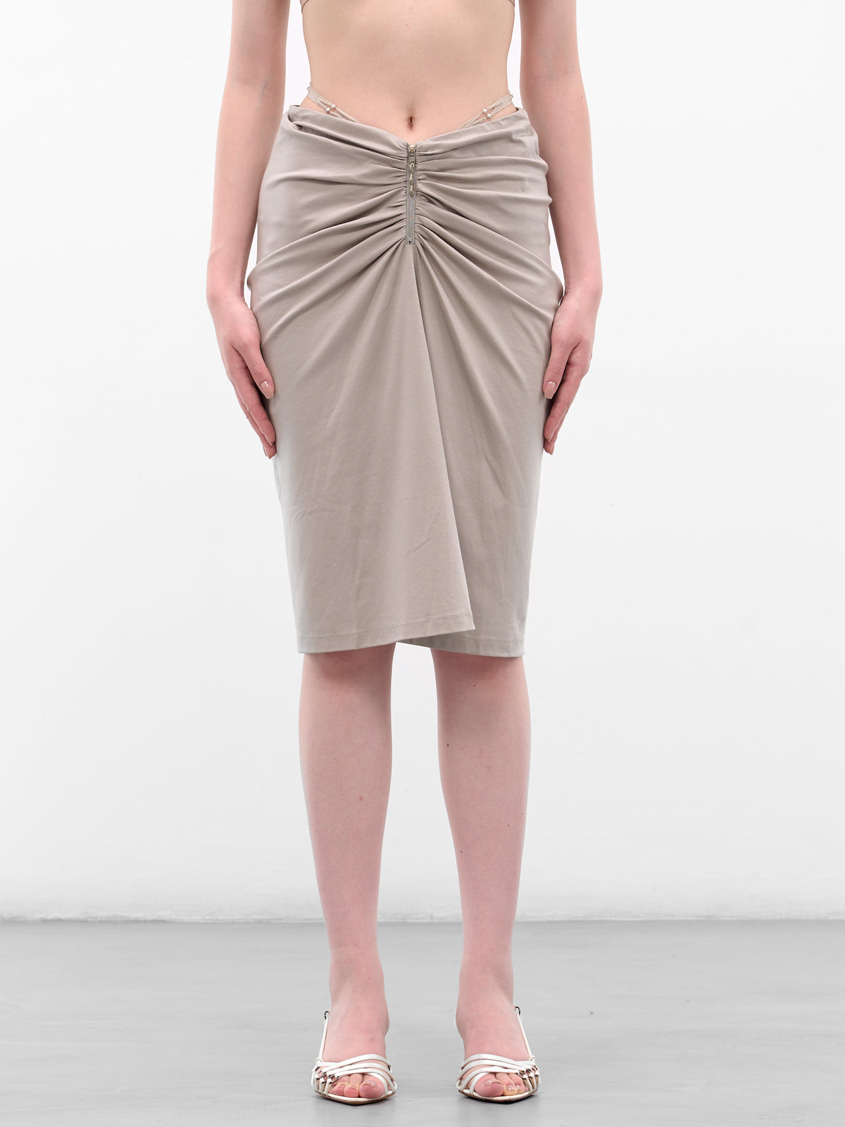 RUI Ruched Skirt | H.Lorenzo - front