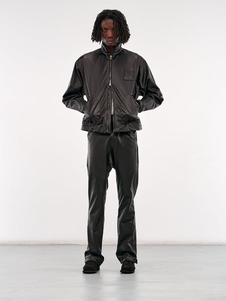 【初売り】 Elongated Leather Trousers (XP8-05-BLACK-LUSTER) バイクウェア・装備