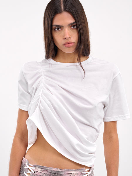 【関税込み】Collina Strada オフホワイト Amaryllis Tシャツ WHITE AMARYLLIS TEE | Collina Strada – Collina Strada