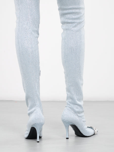大特価！DUCHESS 23.0 D-VENUS KBT Woman: Knee-high boots in coated stretch fabric