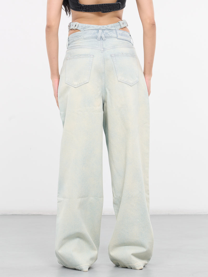Baggy Denim Jeans (YA001DEN002400-LIGHT-BLUE)